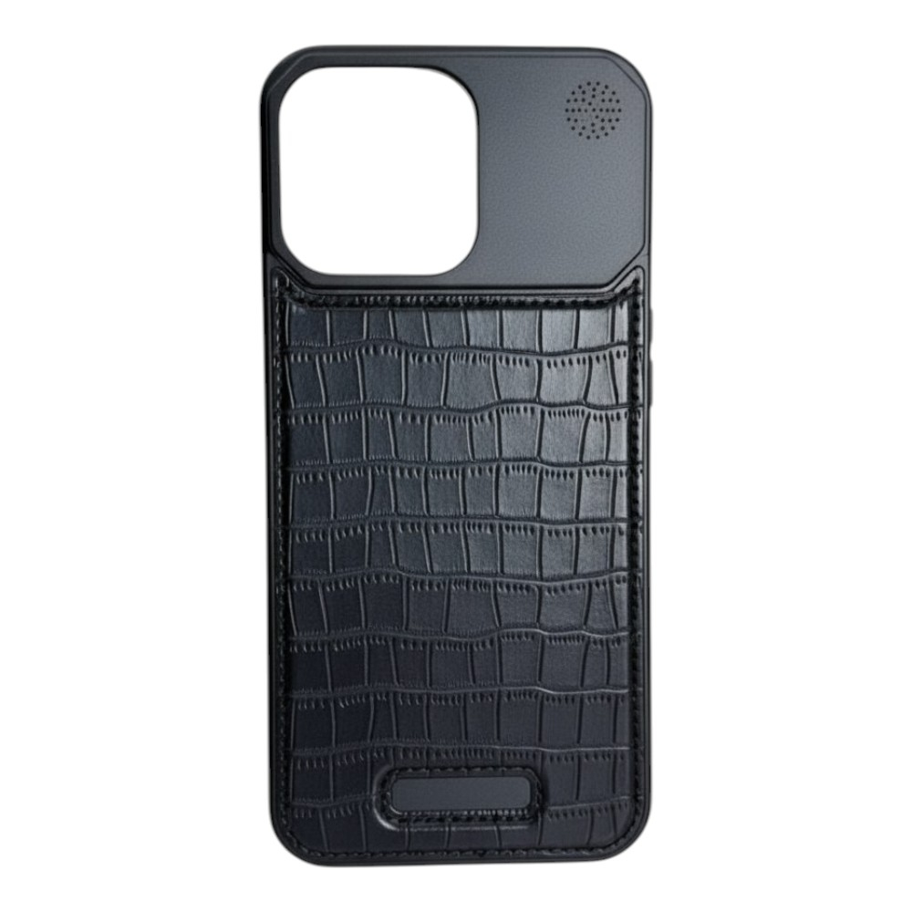 Металлический чехол "Крокодил" iPhone 15 Pro