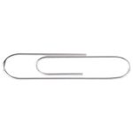 Скрепки большие 50 мм, STAFF "EVERYDAY", никелированные, 50 шт., в картонной коробке, 226759