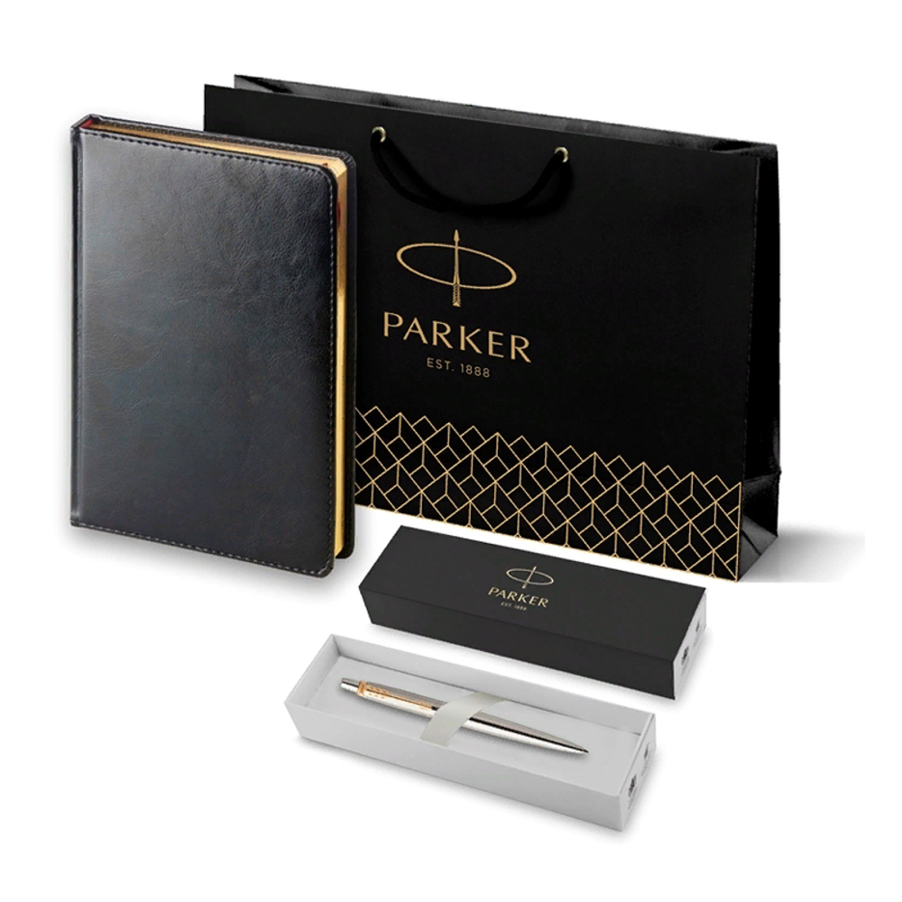 Подарочный набор - Parker Jotter, шариковая ручка + ежедневник