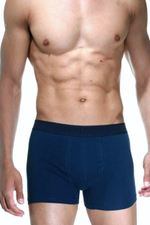 Темно-синие хлопковые трусы-боксеры Darkzone (Размер: S) (Цвет: темно-синий)