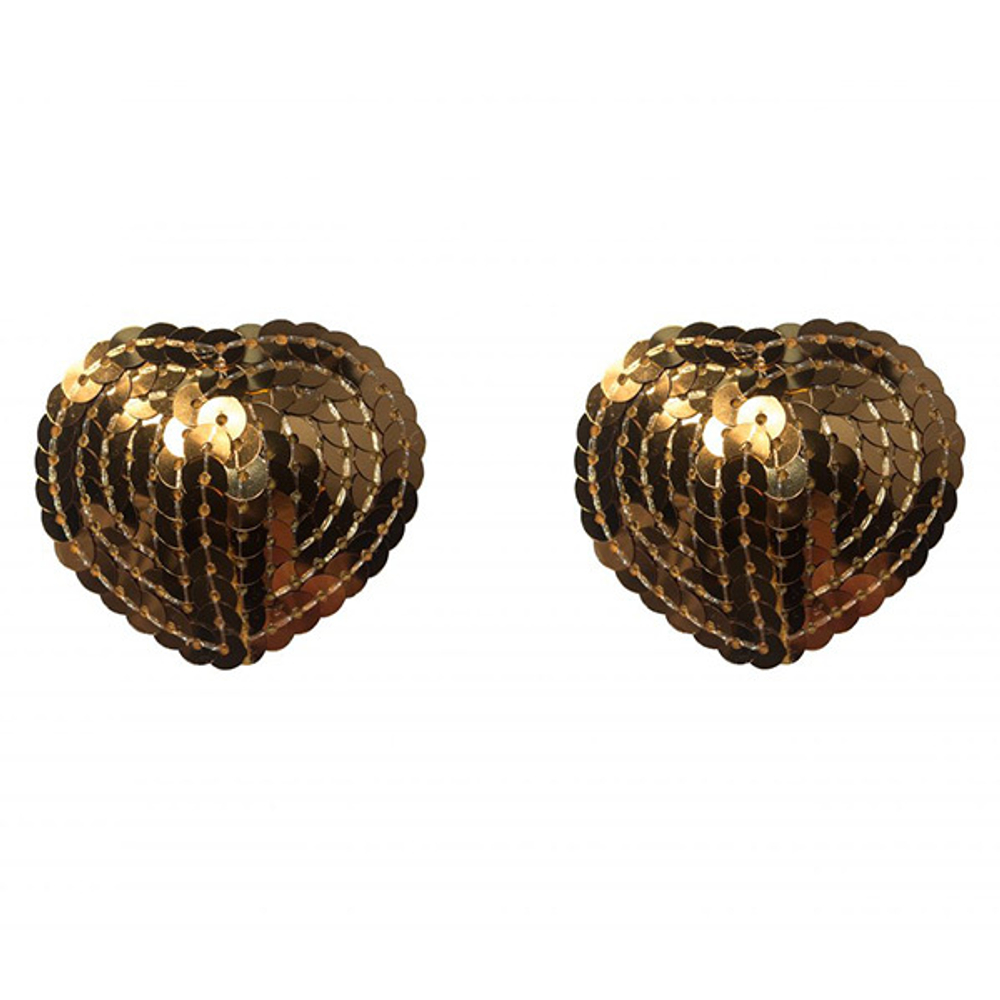 Золотистые пэстисы-сердечки Lola Lingerie Rand Golden 3633-02lola