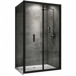 Душевой уголок Abber Sonnenstrand 120x75 AG07120B-S75B профиль Черный стекло прозрачное