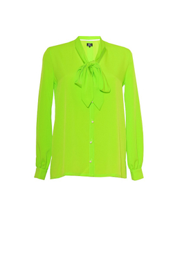 Блуза с рукавами на пуговицах салатовая 04_14SS