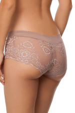 Трусы-шорты Anna с цветочным кружевом (Размер: 46) (Цвет: кофейный)