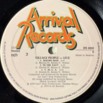 Village People ‎– Live And Sleazy 2LP (Швеция 1979г.)