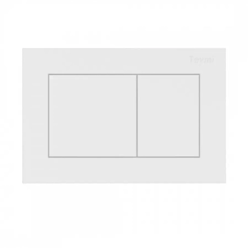 Клавиша смыва Teymi Aina, двойной смыв, белый матовый T70020WM