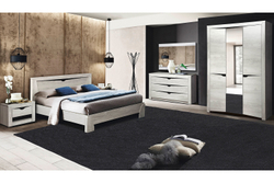 Комод Лючия 33.11, Бетон пайн белый, Венге