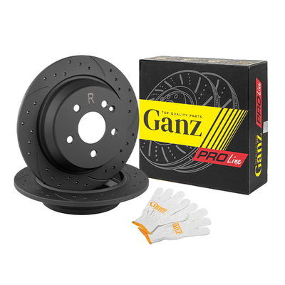 Диск тормозной задний перфорированный PRO-Line с покрытием (компл.2 шт) MB W639 GANZ GIJ06136S