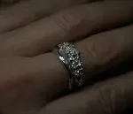 Кольцо Коралловое двойное