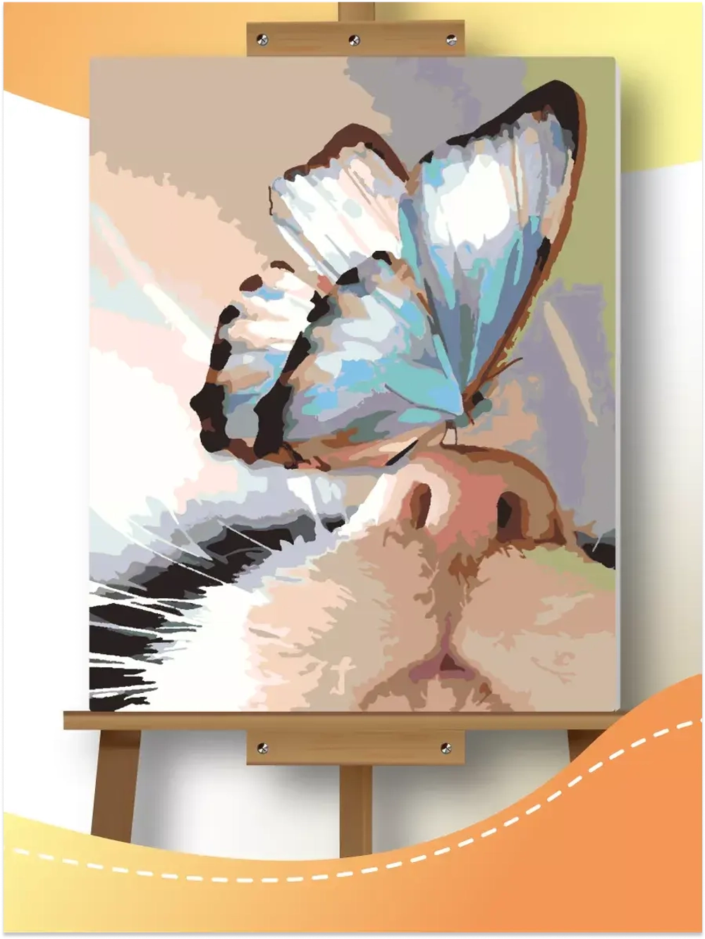 Картина по номерам Котик