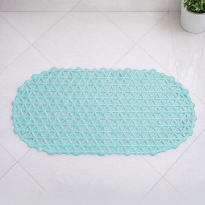 Коврик для ванной матовый Паутинка 37*66см (лазурный)