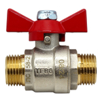 Кран шаровой TEBO 1/2" наружная-наружная (бабочка)