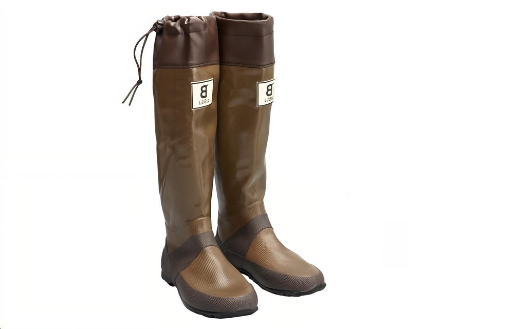 WBSJ Waterproof Rain Boots Unisex Brown
