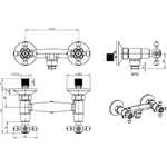 Смеситель для душа Boheme Royal Cristal 294