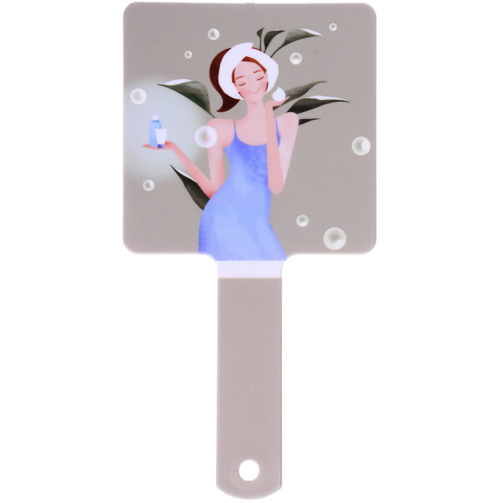 Зеркало косметическое «ИМАНИ - ЛАНТА», микс 4 дизайна, 23,4*12см (PVC подвес)