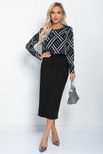 Костюм Дэрил (черный/полосы) К11199 LT Collection (Акция)