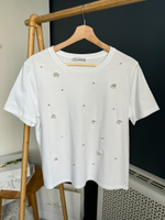 Хлопковая футболка Zara, L