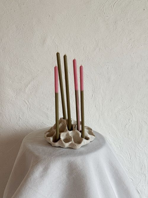 Свеча Unification Love Пять вечеров розовый/хаки