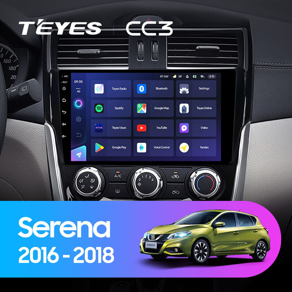 Teyes CC3 9" для Nissan Serena 2016-2018