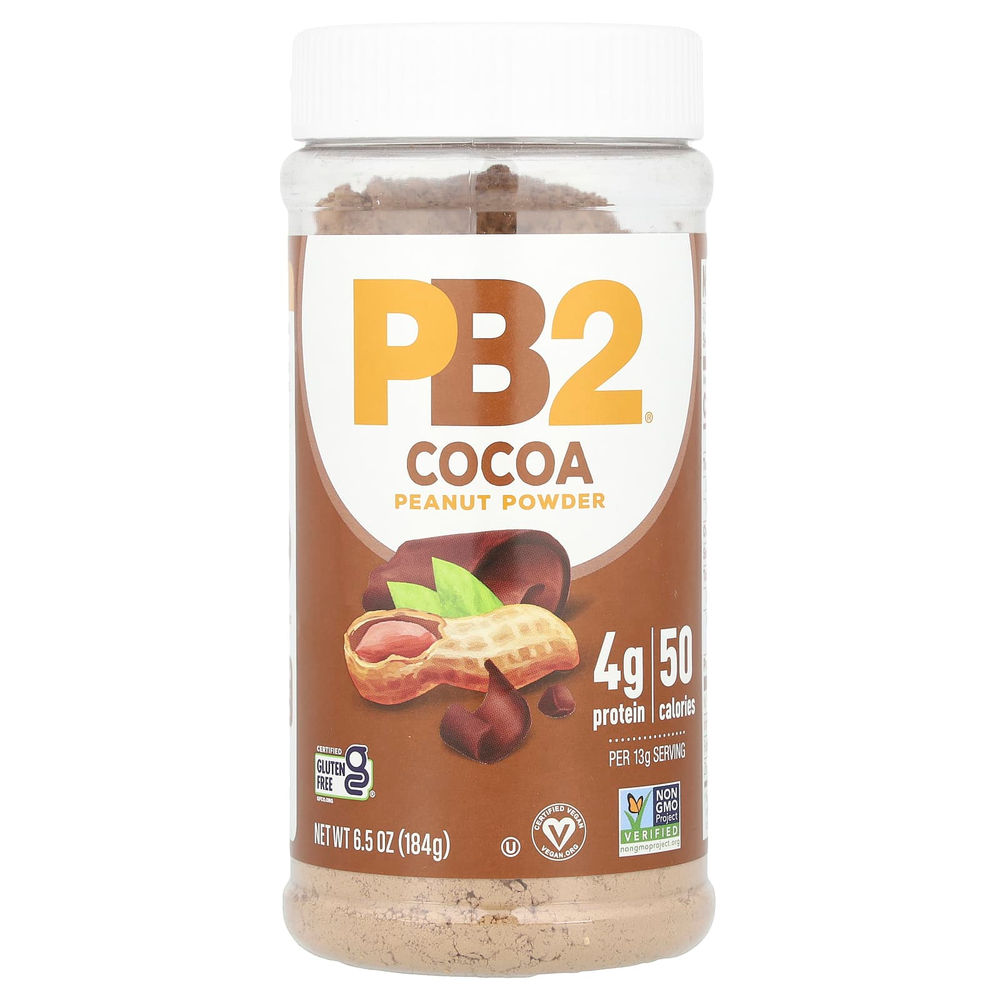 PB2 Foods, Арахисовый порошок, какао, 184 г (6,5 унции)