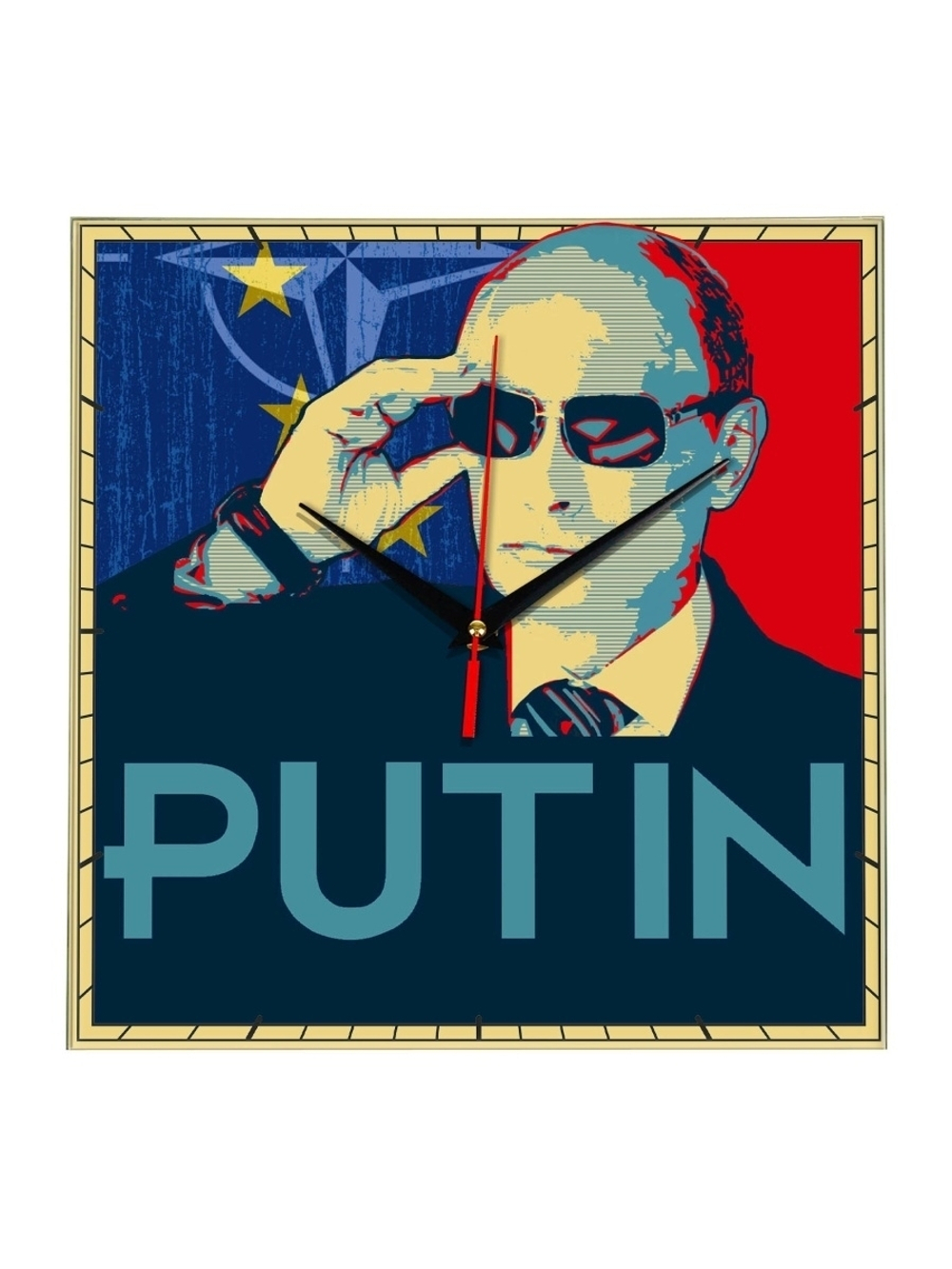 Настенные часы "Путин ФСБ " Декор для дома, подарок