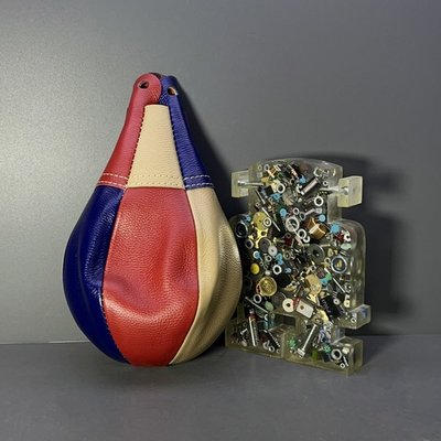 Кожаный цветной чехол для груши силомера Junior