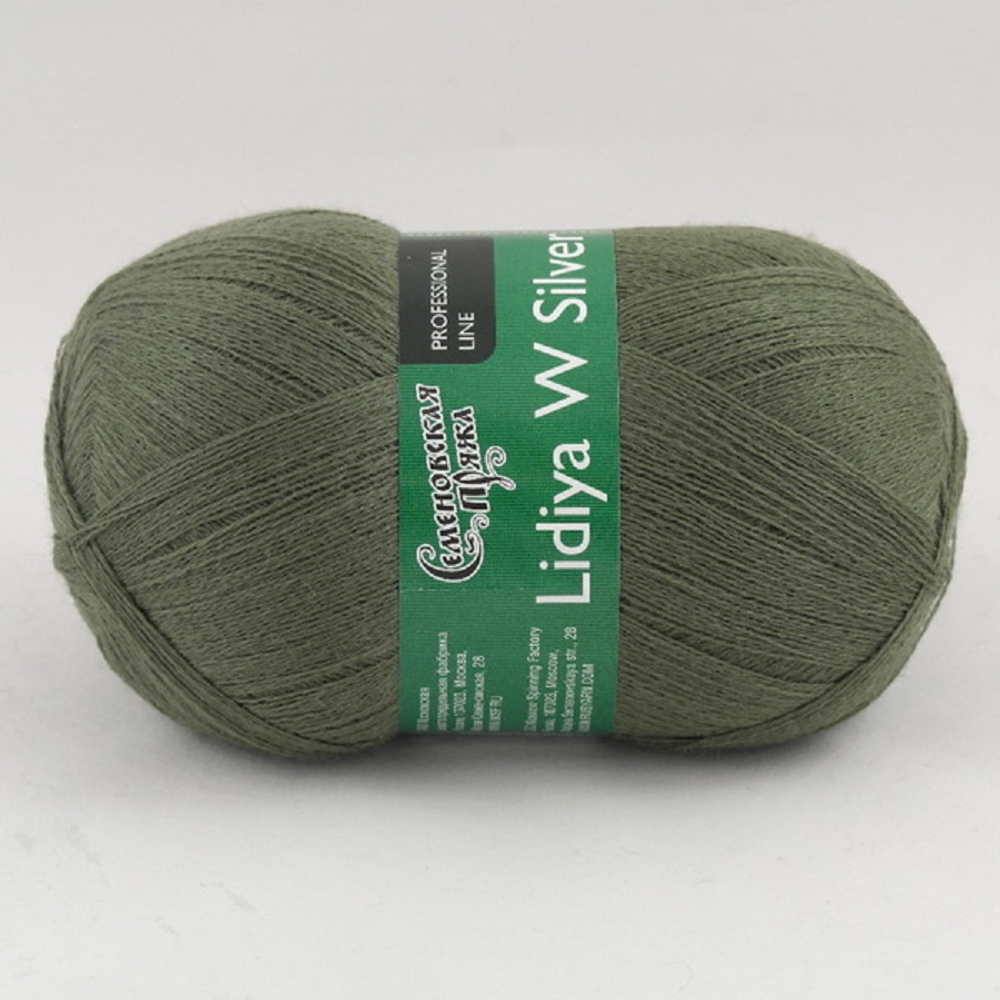 Семеновская Пряжа "Лидия Silver ЧШ" 100% имп. меринос 1613м/100гр