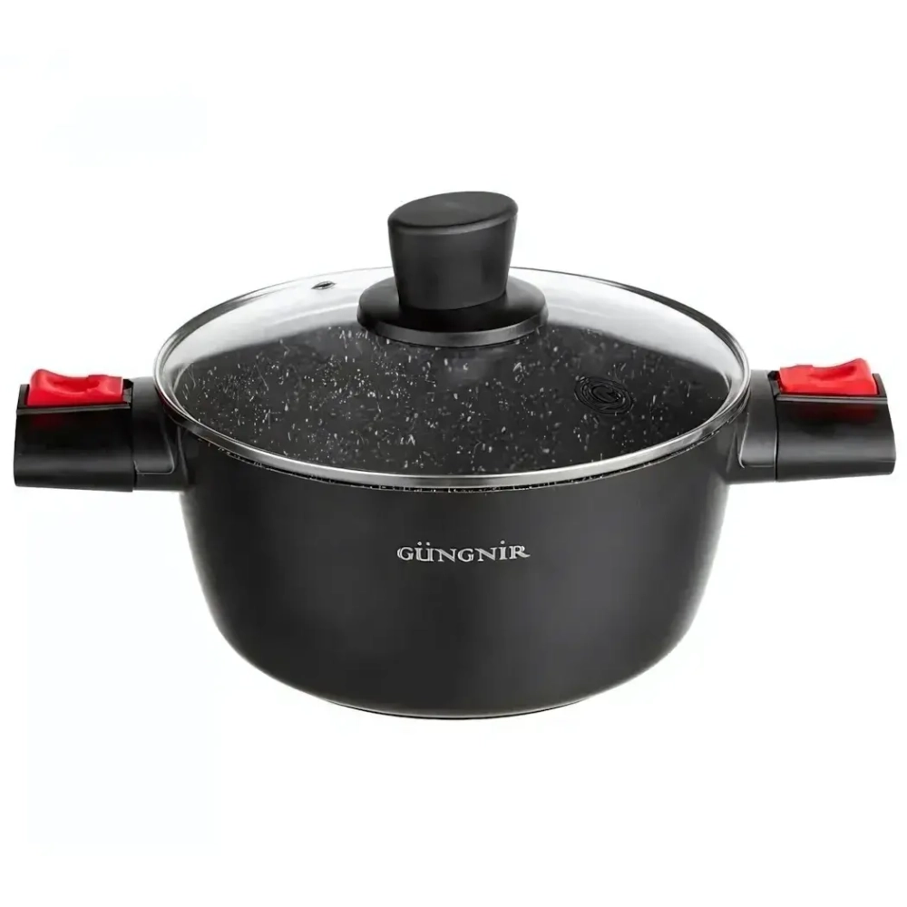 Кастрюля 2,3л «ВИКИНГ КАТУНЬ» 20*10,2см стекл крышка съемн ручки