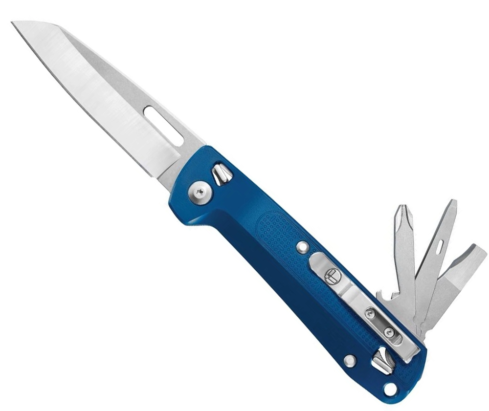 Мультитул Leatherman Free К2, 8 функций, синий