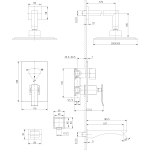 Смеситель Lemark Contest LM5822CW для ванны и душа, встраиваемый