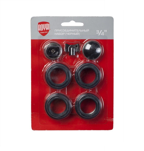 Монтажный комплект д/радиат Royal Thermo 3/4'' black