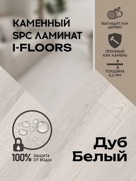 SPC ламинат I-Floors Basic - Дуб Белый (4.2 мм 2.06)