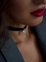 Колье Влюбленная с горным хрусталем