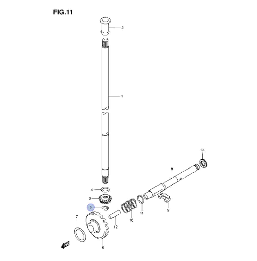 Шайба стопорная Suzuki DF2.5