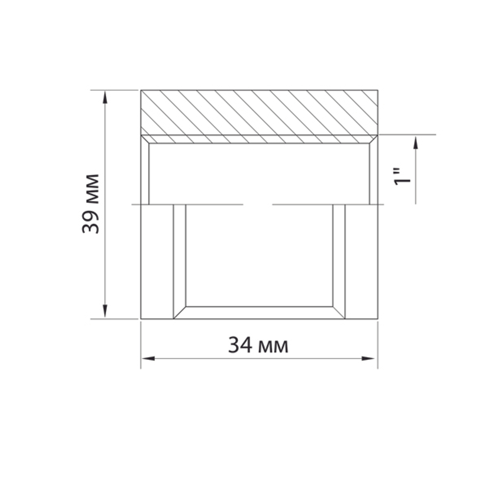 Муфта 1'' вн/вн VRT® никель