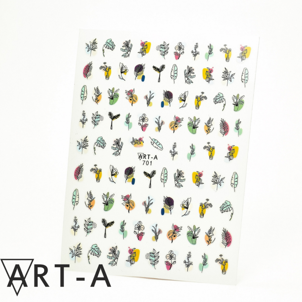 Наклейки 3D Art-A 701 Листья