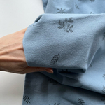 Фланель Папоротник на пыльном дениме