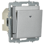 BRITE Выключатель карточный 30А ВС10-1-8-БрА алюминий IEK