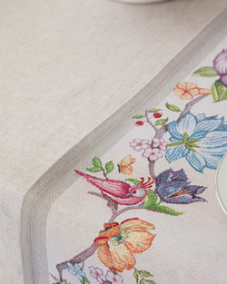 Дорожка для стола 44х140см Mix&Match Home Магнолия бежевая