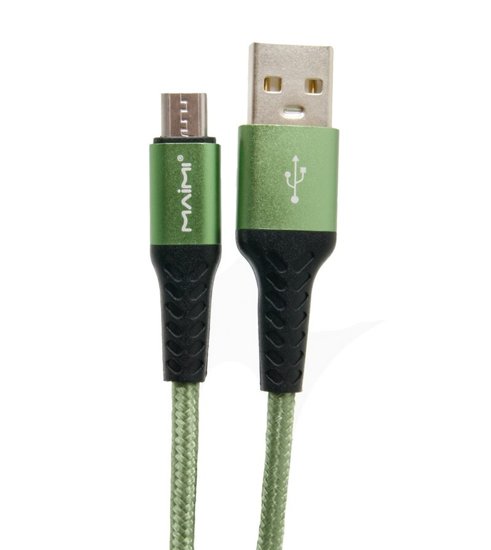 Кабель USB - Micro MAIMI X33 (зеленый) 1м