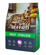Mr.Buffalo 1.8кг Sterilized Сухой корм для стерилизованных кошек Индейка