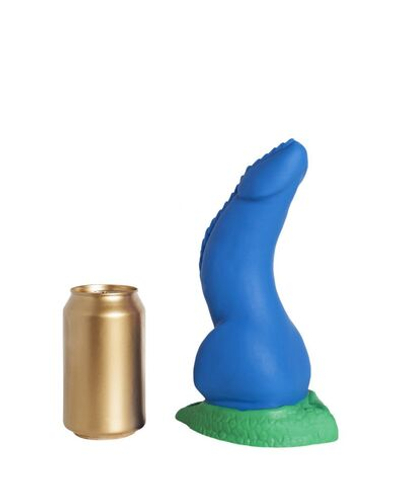 Синий фаллоимитатор Дракон Эглан Medium - 24 см.