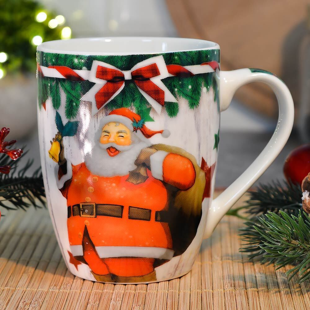 Кружка 350мл Настроение праздника, микс, 891-0613