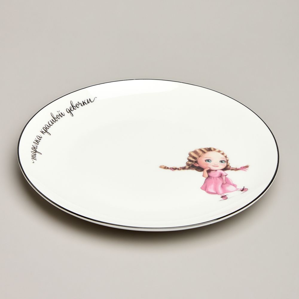 НАБОР ПОСУДЫ LEFARD КРАСИВАЯ ДЕВОЧКА, 3 ПР.: САЛАТНИК 470МЛ, ТАРЕЛКА 20СМ, КРУЖКА 220МЛ