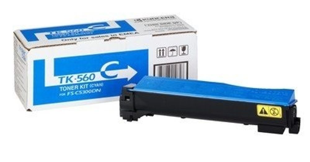 Тонер-картридж TK-560C для Kyocera FS-C5300DN/C5350DN Cyan 10 000 стр.