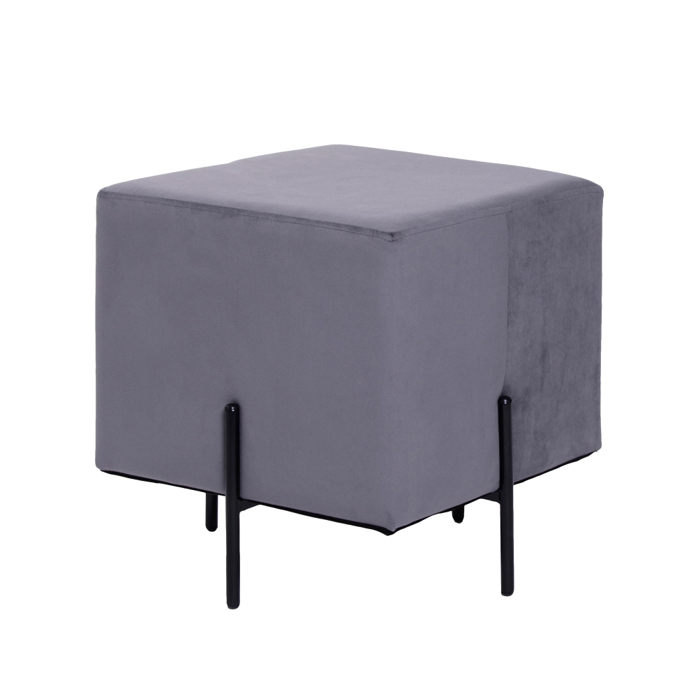 Пуф Gloria квадратный Серый