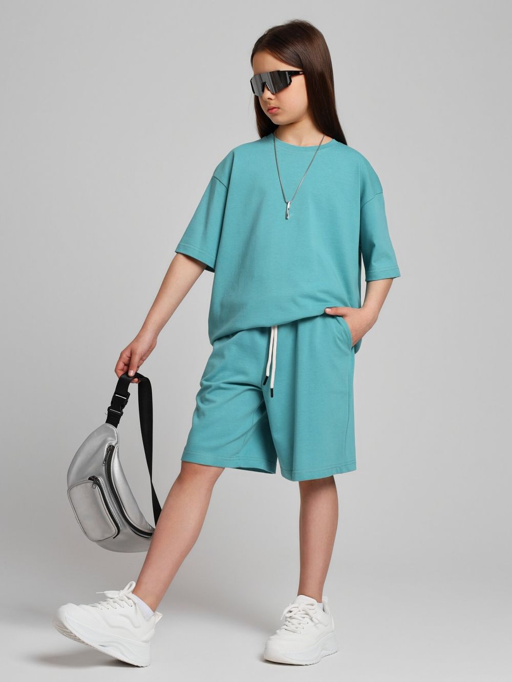 Костюм для девочки Азарт-1 Виотекс ЗЕЛЁНЫЙ