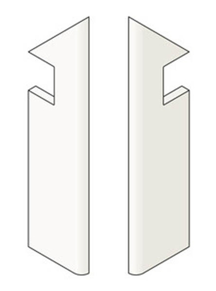 Спецэлемент Marvel Travertine White Cross Battiscopa Sag.Dx