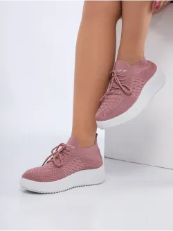 Слипоны на высокой подошве мокасины летние текстильные