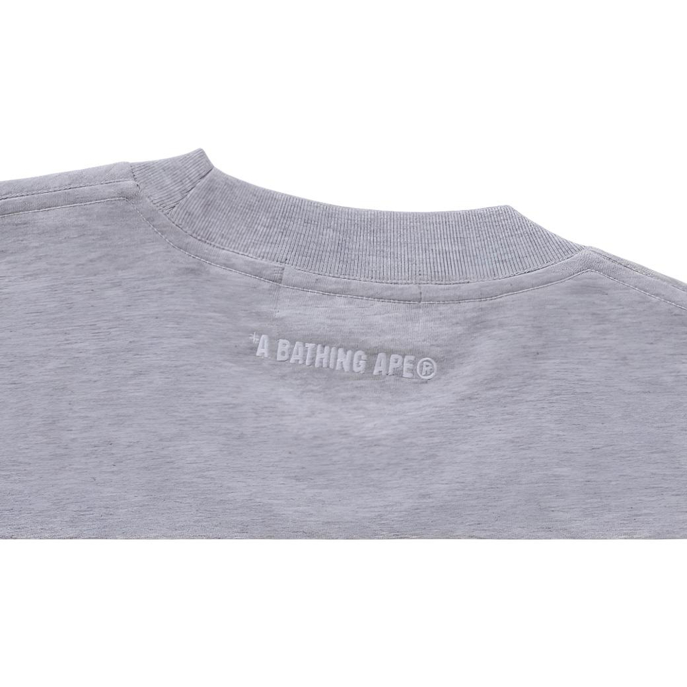 A Bathing Ape Bathing Ape Лонгслив Logo Patch Футболка серый